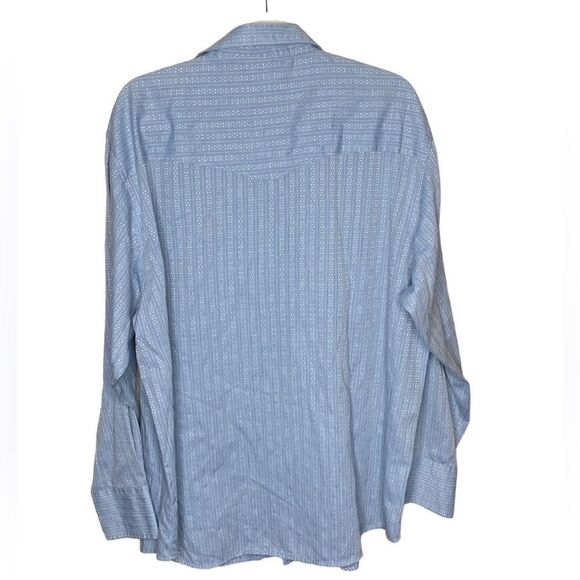 Wrangler Men’s Sz 2XL Pearl Collared 3 Snap Cuff Pearl Snapped Button Down Shirt - Picture 4 of 6